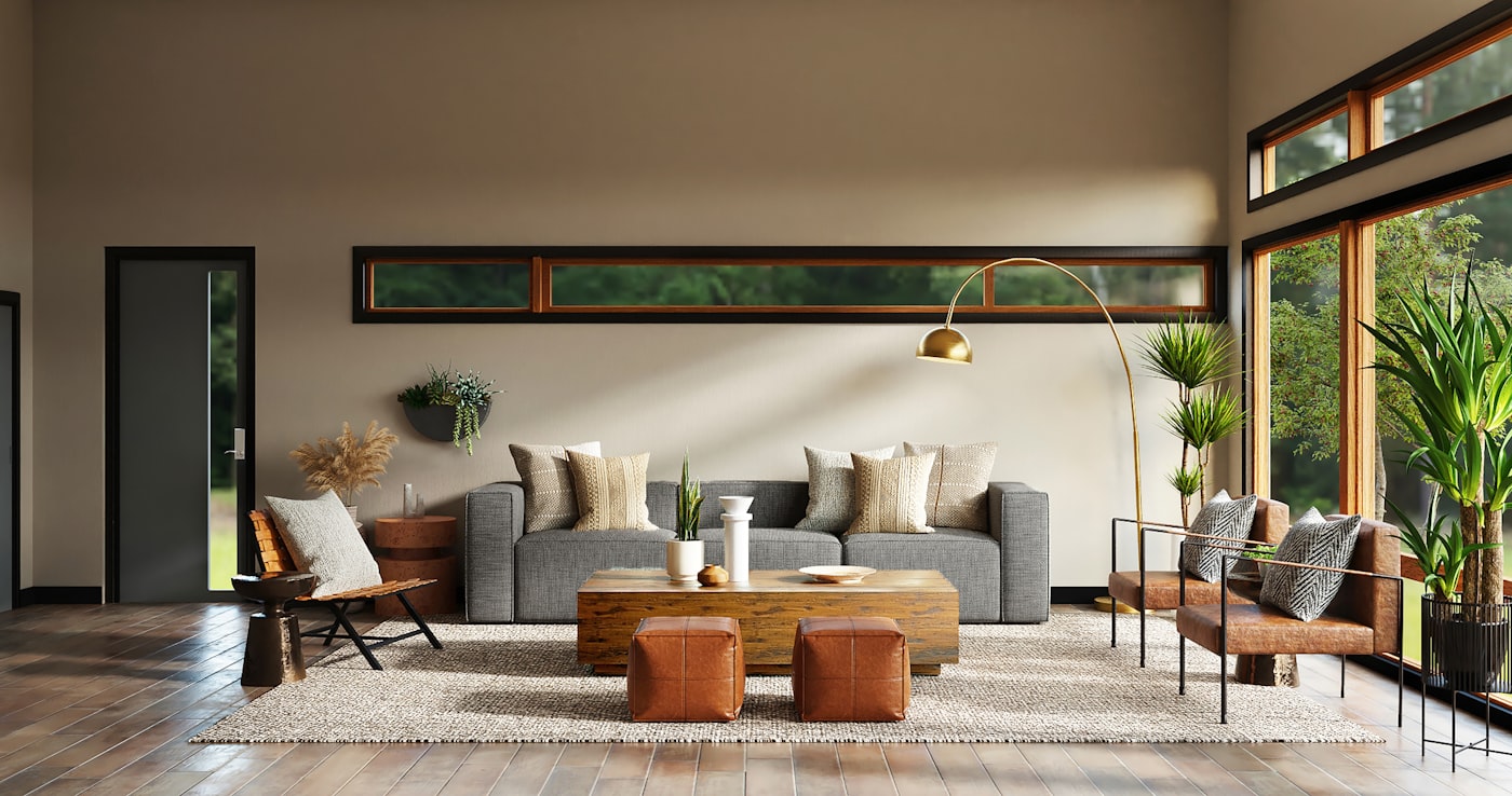 Contemporary Zimbabwean living room